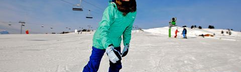 wintersport kinderen, kinderhotel gerlos - snowboard