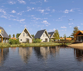 Moderne en duurzame vakantiehuizen gelegen aan het water op het luxe Vakantiepark De Strabrechtse Vennen in Someren, Noord-Brabant.