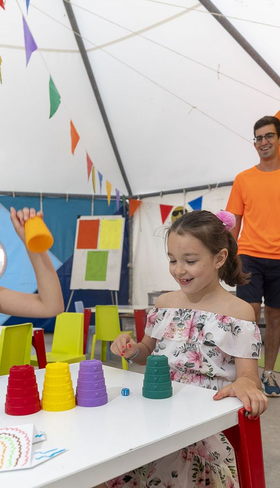 Kinderanimatie op de camping