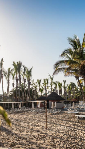 Strand palmbomen Hotel Maspalomas Princess Gran Canaria familievakantie Canarische Eilanden
