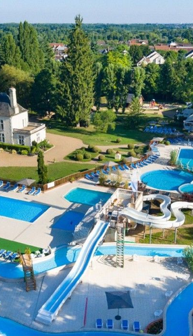 Camping cahteau des marais - luchtfoto
