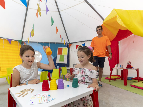 Kinderanimatie op de camping