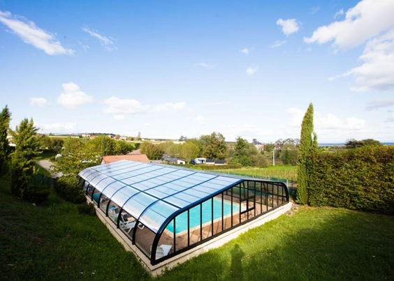 Camping La Grappe Fleurie - overdekt zwembad