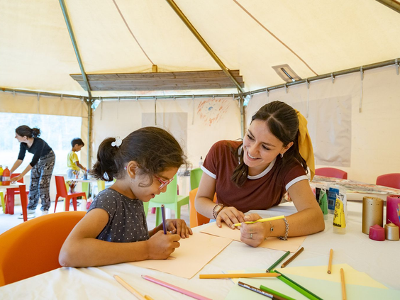 Kinderanimatie en kidsclub tot 17 jaar op camping La Nublière