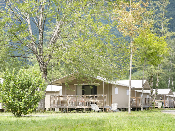 Lodges op camping La Nublière