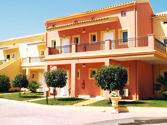 Familieappartementen Hotel Aqualand Resort Corfu - ruime vakantiewoningen met balkon Griekenland