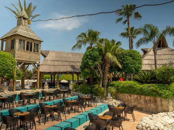 Pegasos World terras restaurant buiteneten Side Turkije all inclusive Kids World Club Turkse Riviera familiehotel