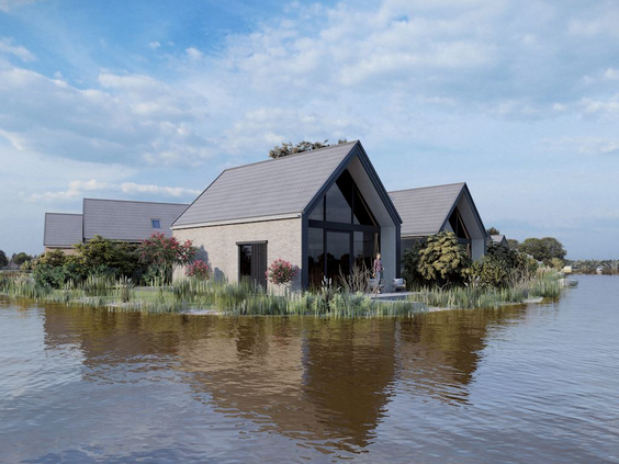 Een luxe, moderne watervilla gelegen op een eigen eilandje op Landal Waterresort Blocksyl.