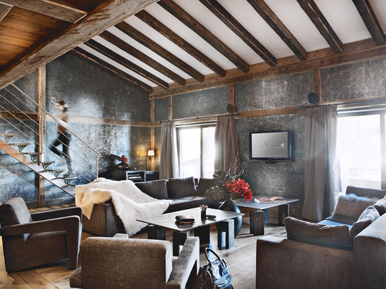 Wintersport kinderen, Hotel CGH Les Suites du Nevada, hotelkamer zithoek