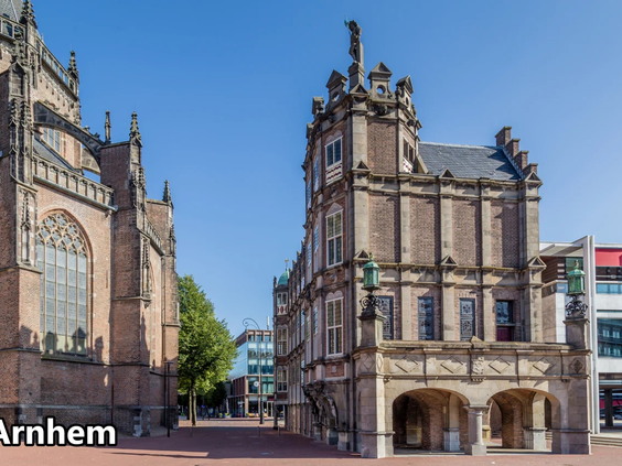 De prachtige gevel van een historisch pand in het centrum van Doesburg