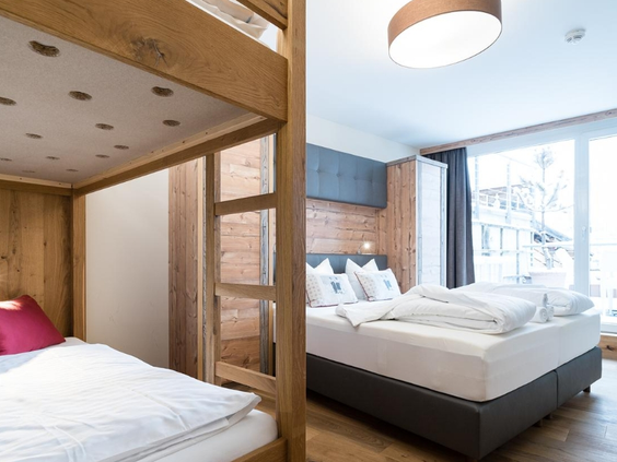 Luxe en kindvriendelijk appartement met tweepersoonsbed en stapelbed