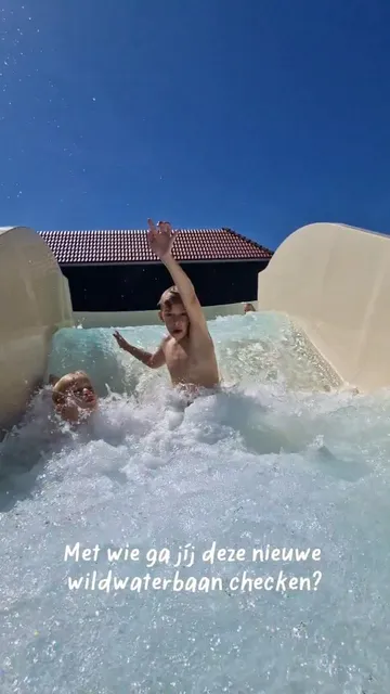 Nieuwe wildwaterbaan - zomer
